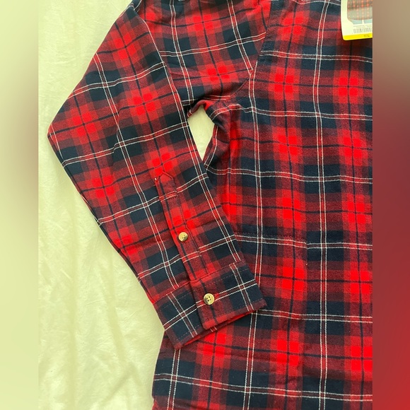 Red and Blue Plaid Flannel - Picture 3 of 5